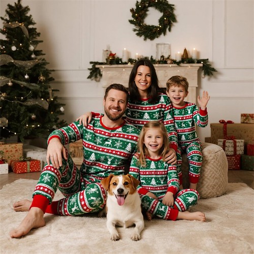 Pigiama natale famiglia - natale, alce